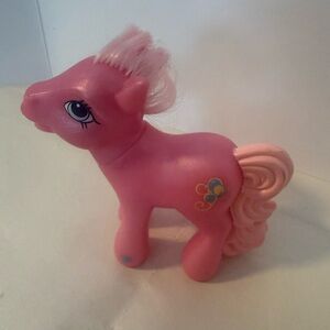 Vintage Gen 3 My Little Pony "Pinky Pie" McDonald's Toy 2005,Glitter Celebration